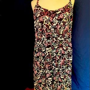 Torrid size 3 rare retired floral skull pattern dress